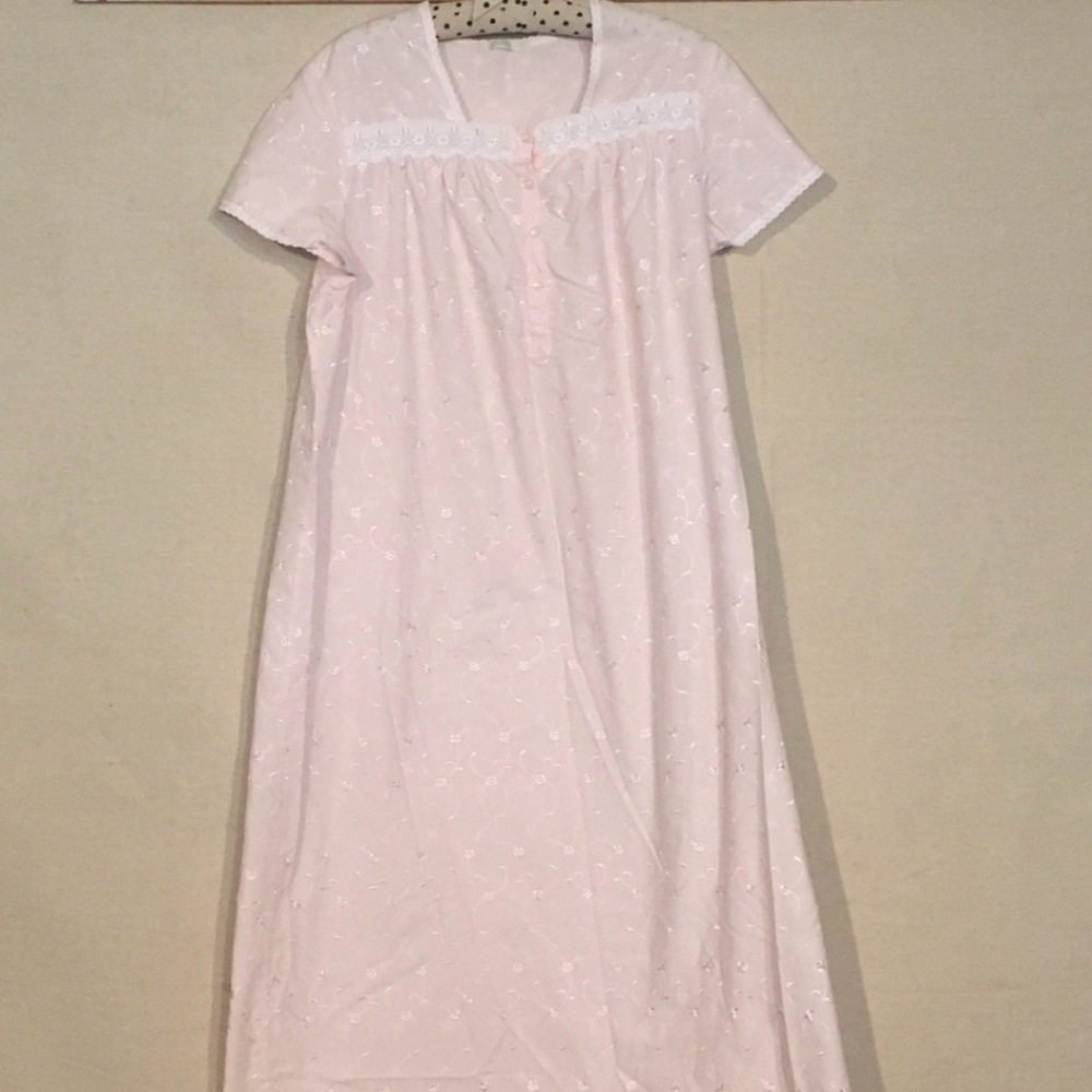 3 for $25: Pink Embroidered Eyelet Nightgown/House Dress